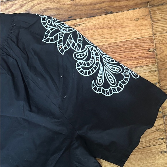 NWT Universal Thread Black Dress with White Embroidery - Picture 4 of 5